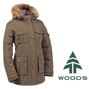 𝅺WOODS Winter Laila Down and Feather Filled Parka Sz Small